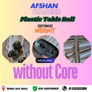 Afshan Traders Plastic Table Roll Without Core